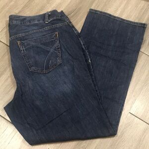 Lane Bryant DarkWash Distinctly Bootcut Jeans size 18 Moderately  Curvy